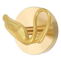 Vaguelly Swan Shape Hook Heavy Duty Coat Hanger Bedroom Wall Hooks Self Adhesive Vintage Decorative for Bag Key Towel