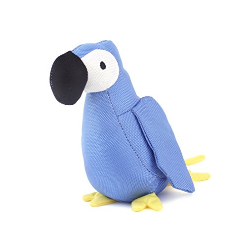 Beco Soft Toy - Lucy the Parrot made from Recycled Plastic Bottles - Toy for Dogs with Squeeker - S