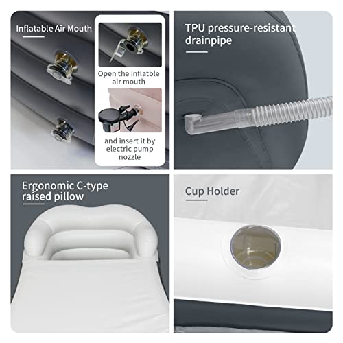 Vasca da Bagno Gonfiabile per Adulti 168x76x68cm