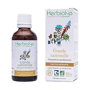 Biologische kruidenextract, grote kamille, tanacetum parthenium, fytotherapie, 50 ml, herbiolys