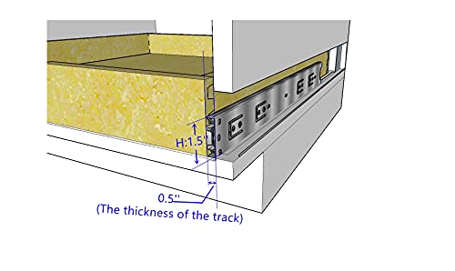 20'' Width Drawer Organizer Roll Wood Tray Kitchen Organizerdrawer Box, Cabinet Slide Out Shelve Pull-Out Shelf, W/Wood Spacer Pantry Organization Storage (Fits Rta Face Frame Cabinet B24, Pantry 24) #TOP7