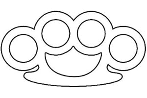 Kitty Brass Knuckles Sticker Die Cut Decal