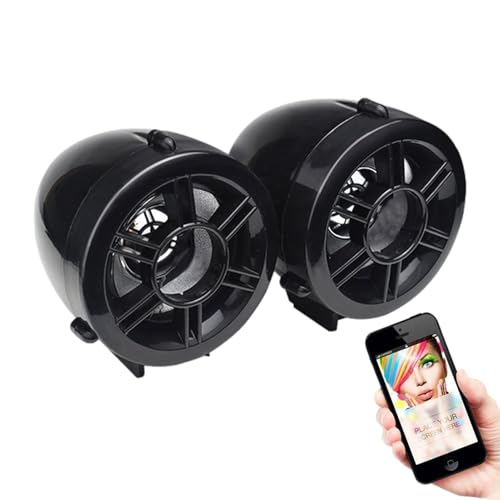 Altavoces bluetoth de Motocicletas - Barra de Sonido Impermeable, Audio Scooter | Reproductor de música Fuerte con iluminación LED para, de Golf, Bicicleta eléctrica, Aventuras de equitació