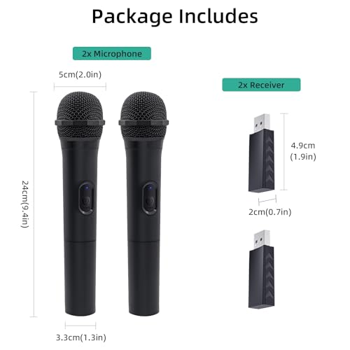 Mcbazel 2 Pack Wireless USB Gaming Microphone Compatible with Xbox Series X/S, PS5, Switch OLED, NS Switch/Switch2, PC, PS4, PS3, PS2, Xbox One X/S, Xbox One, Xbox 360, Wii by Mcbazel - Image 8