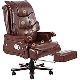 SELECTED MATERIALS: The comfortable soft leather interior and thick foam cushion make the chair super comfortable throughout the working hours, which can provide extra comfort and reduce your fatigue from heavy work.