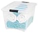 IRIS Stack & Pull Clear Storage Box, 53 Quarts
