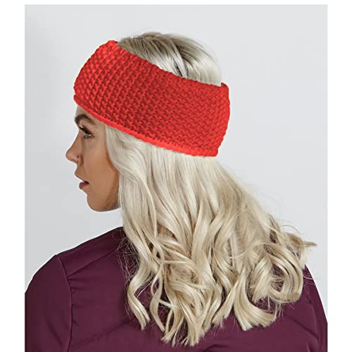 Beechfield Unisex Winter Slopeside Waffle Headband (One Size) (Black) #TOP3