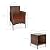 Best Choice Products 3-Piece Outdoor Wicker Conversation Bistro Set, Space Saving Patio Furniture for Garden w/Side Table - Brown/Dark Rust