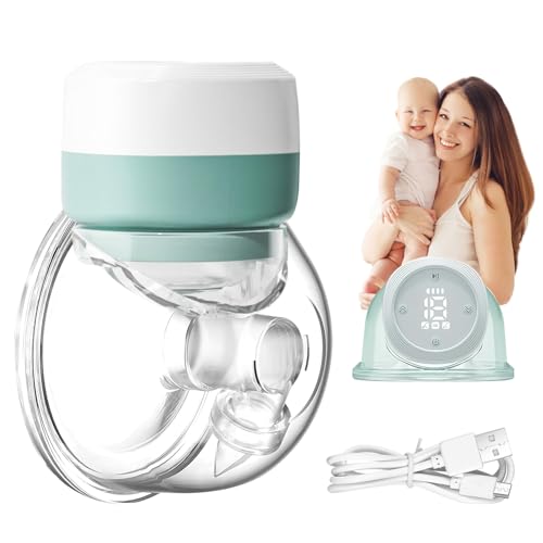 Bomba de Leite Elétrica Portátil Mãos Livres - Extração Silenciosa, 3 Modos/9 Níveis, Sem BPA, Bivolt (110V/220V), Coletor de Amamentação, Ideal para Mães em Movimento