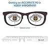 Ezyaid PD Ruler with Instruction Manual - Pupillary Distance Ruler for Pupil Distance Measuring, PD Measurement Tool for Prescription Eyeglasses, Include Eye Care Tips