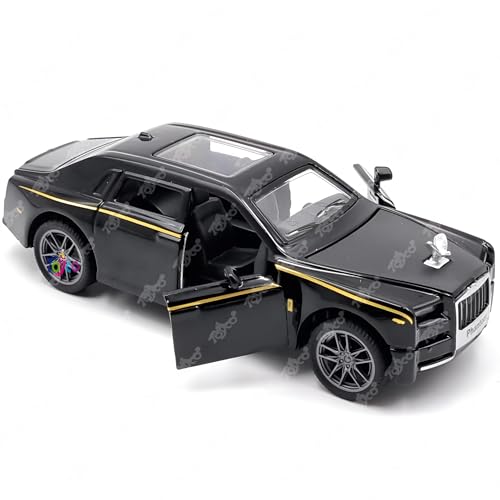 Image of toyco Alloy Metal SUV Toy Car for Kids | Pull Back Unbreakable Small Toy Cars | Openable Doors, Smooth & Shiny Edges |1:36 Scale | Gift Toys for Boys and Girls Age 3+ | (Rols Royce)