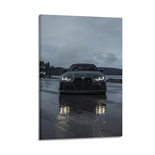 Poster de voiture BMW G82 M4 tableau déco chambre moderne 20x30