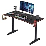 soges Bureau Gaming Bureau de Jeu 120cm Gamer Bureau Informatique Ordinateur Table de Jeu Gamer Pro pour E-Sport Bureau Ergonomique