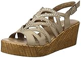  24 HORAS 24121, Sandalias con Plataforma Mujer, Beige (Cana 10), 40 EU