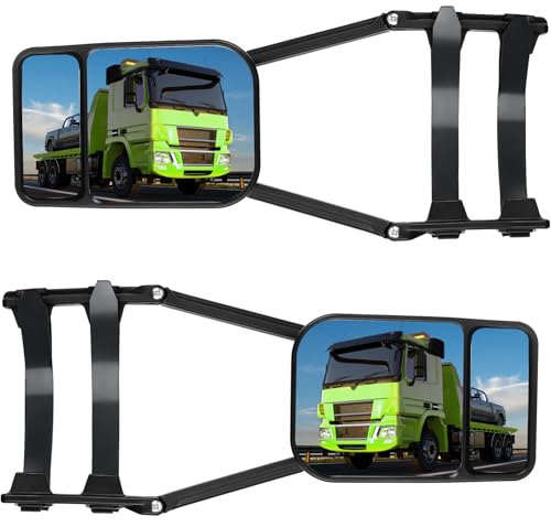 GARDTECH Wohnwagen Spiegel Auto Wohnwagenspiegel Universal Zusatzspiegel Auto außen konvexe Außenspiegel Erweiterung 360 verstellbar für Wohnmobil Caravan & Anhänger (2 Stück)