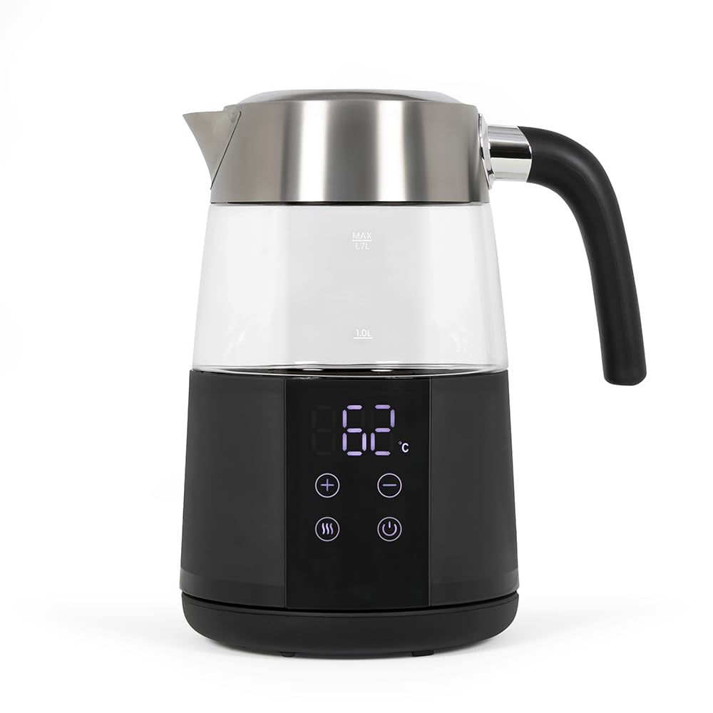 Bollitore Digitale - Livoo - Dod221n - 2200 W - 1,7 L - Base Girevole A 360? - Acciaio Inossidabile