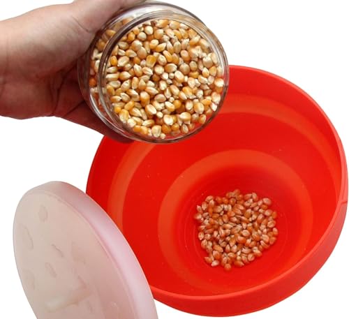 Miniatura 4 de Kimbatex Kitchen Palomitero De Silicona Para Microondas - Grande Y Plegable, Apto Para Lavavajillas, Sin Bpa, Recipiente Para Palomitas Saludables