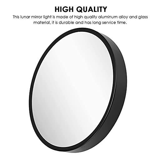 Htndayhe Magic Moon Mirror Illuminated Moon Mirror, Makeup Mirror Lunar Luminous Mirror With 3 Brightness Lights, Moon Magic Mirror Decoration Night Light Mirror Turns To Illuminated Moon (9.83") #TOP6