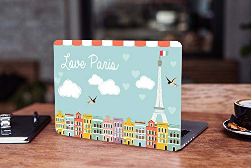 Image of Love Paris 11.6 inch 12.1 inch 13 inch 13.1 inch 13.3 inch 14 inch 15 inch 15.4 inch 15.6 inch Laptop Notebook Vinyl Skin Sticker Cover Art Decal Protector Cover Case for 11.6 inch -15.6 inch Inch Toshiba Hp Samsung Dell Apple Acer Leonovo Sony Asus Laptop Notebook.