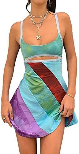 Vintage Cami Dress for Women 2000s Retro Bodycon Mini Dresses Y2K Fashion Colorful Striped Print Fitted Strap Dress, Green, Large : Amazon.com.au: Clothing, Shoes & Accessories Vintage Cami Dress for Women 2000s Retro Bodycon Mini Dresses Y2K Fashion Colorful Striped Print Fitted Strap Dress, Green, Large : Amazon.com.au: Clothing, Shoes & Accessories