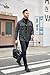 COOFANDY Men's Lightweight Casual Jacket Fashion Button Up Shacket Short Collar Jacket, Deep Gray, Small