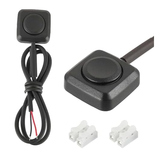 JAMHER 2 Pezzi Interruttore a Pulsante Momentaneo, Pulsanti Clacson ON/Off 12V-24V mini interruttore a pulsante per montaggio superficiale per Clacson Controllo Industriale, Esperimenti Elettronici