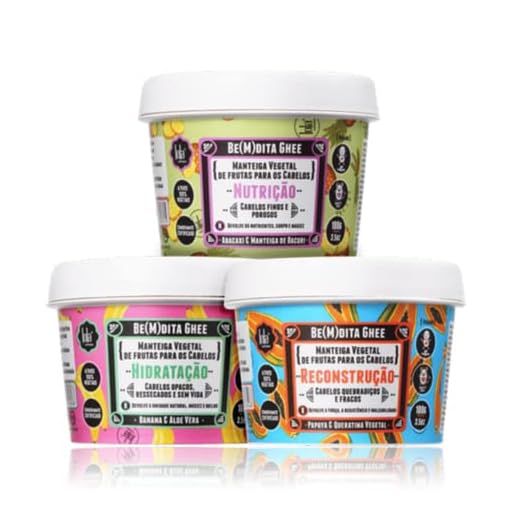 Kit Lola Cosmetics Cronograma Capilar Be(m) dita Ghee (3 Produtos)