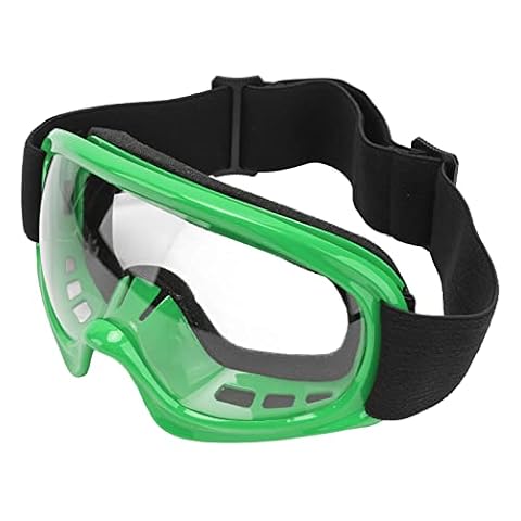 CCYLEZ Gogle motocyklowe, chroniące przed promieniowaniem UV, dla dzieci, ATV, motocykl, motocrossowe, do jazdy na świeżym powietrzu, jazdy na nartach, ATV wyścigów terenowych (zielone)