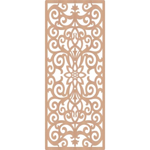 Image of Buel Decorative Pierced Fretwork Wood Wall Panels, 33 3 /8 inchW x 84 3 /8 inchH x 1 /4 inchT, Alder