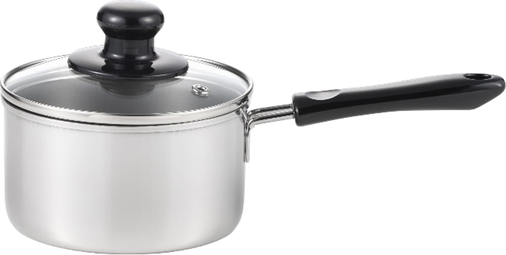 Amazon｜ヨシカワ IH対応 片手鍋 14cm 1.2L ステンレス ガラス蓋 さび