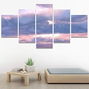 SIGNWIN 5 Panel Canvas Wall Art Modern Art...