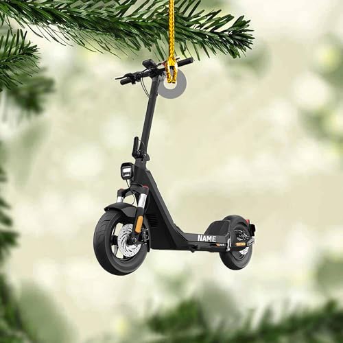 Personalized Scooter Christmas Ornament 2025, Custom Name Electric Scooter Ornament,