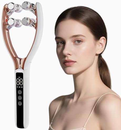 CXGRISE Wireless Facial Massager, 3D Roller Electric Facial Rolle...