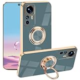 Conception fonctionnelle 2-en-1: Combine une béquille robuste et un support d’anneau rotatif à 360 ° pour Xiaomi 12T Pro coque silicone antichoc non seulement parfait pour le visionnage mains libres, les jeux, les marathons Netflix ou la prise de selfies, mais également compatible avec les supports de voiture magnétiques pour une navigation facile.