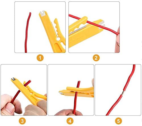 Mini Wire Stripper 3 Pcs Network Wire Stripper Punch Down Cutter For Network Wire Cable, Rj45/Cat5/Cat6 Data Cable, Telephone Cable And Computer Utp Cable #TOP4