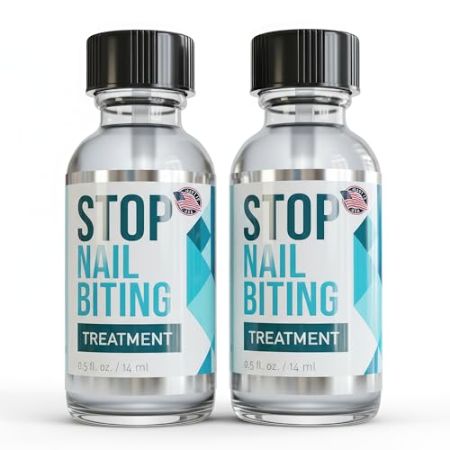 Stop Nail Biting Treatment for Kids &amp; Adults – Bitter Taste No-Bite Nail Polish, Thumb Sucking Deterrent, Non-Toxic Safe Formula, Supports Healthy Nail Growth – 0.5 fl oz