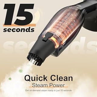 Let'Steam 17 in 1 Steam Mop with Detachable Handheld Steam Cleaner, Powerful Steam Mops for Cleaning Hardwood, Laminate Floor, Tiles and Grout, Dual- Rod Design Floor Steamer with 2 Modes