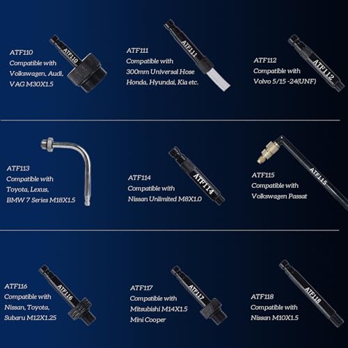 Image of 27PCS Transmission Fluid Oil Filler ATF Adapters Compatible with Ford VW, Audi, BMW, Benz, Porsche, Skoda, Nissan, Honda ect.