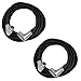 Seismic Audio - SAXRA25-2Pack - 2 Pack of 25 Foot XLR Right Angle Microphone Cable