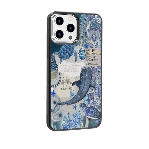 qizjio Whale Shark Phone Case Shockproof Protective Christian Cases for iPhone 14 Pro Max