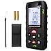Charcity Télémètre Laser Numérique Professionnel, Mètre Laser, Portée 60m, Double Niveau d’Alignement, Étanche IP54, Surface, Volume, Grand Écran LCD Rétro-éclairé, Intérieur Extérieur