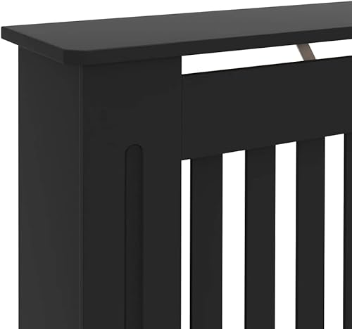 Miniatura 6 de GOLINPEILO Cubierta negra del radiador MDF calefacción del gabinete del radiador de la sala de estar, decoración de muebles de sala de estar, 67.7