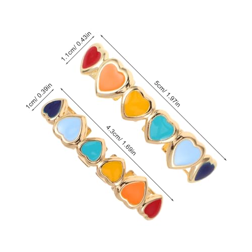 Grills metálicos dorados con esmalte colorido y clip firme 2