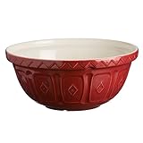 Mason Cash S12 Colour Burgundy Chip Resistant Earthenware Mixing Bowl 29cm Diameter, Ceramic, 4 Litre/29 cm