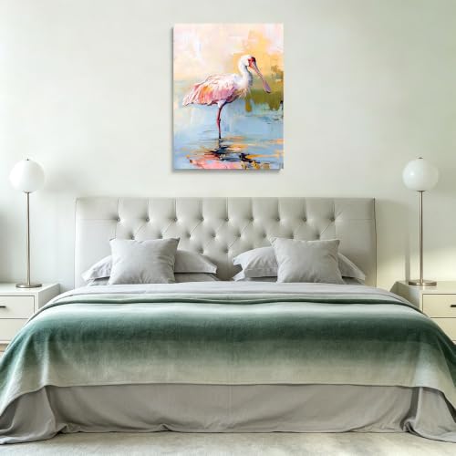 Framed Canvas Wall Art Ready to Hang Decor for Home Wall Decoration 24L X 16W Modern Abstract Animal Bird Impressionist Style by Generic - Used condition - Image 5