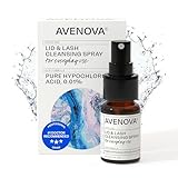 Avenova Eyelid and Eyelash Cleanser Spray - 20ml Bottle - Gentle Everyday Pure Hypochlorous Acid Spray for Eye Irritation