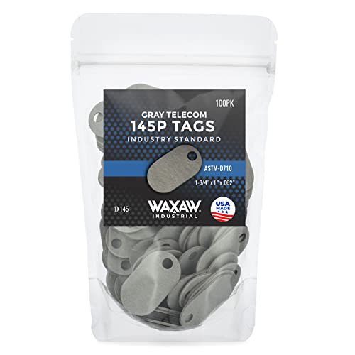 WAXAW 145P Telecom Fiber P-Tags (100 Tags) 1