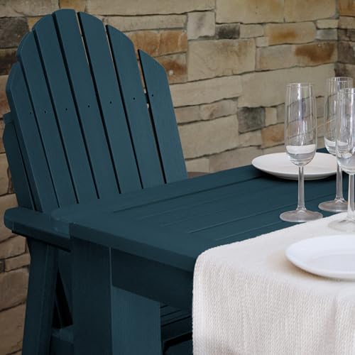 Image of Highwood 5 Piece Hamilton Square Counter Height Dining Set, Nantucket Blue