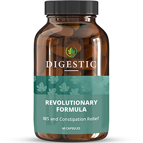 Digestic - Constipation IBS Relief - 100% Natural Ingredients - 30 Days Treatment - New Breakthrough Formula - IBS Supplement for Constipation, Bloating and Gas Relief. Organic & Vegan Laxative