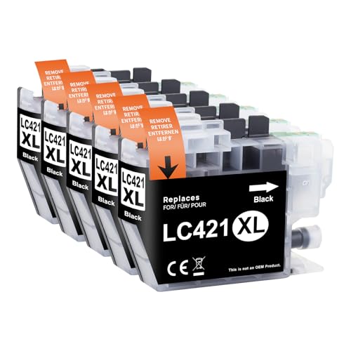 Cartouches encre LC421XL Noir pour imprimante Brother DCP-J1140DW MFC-J1010DW